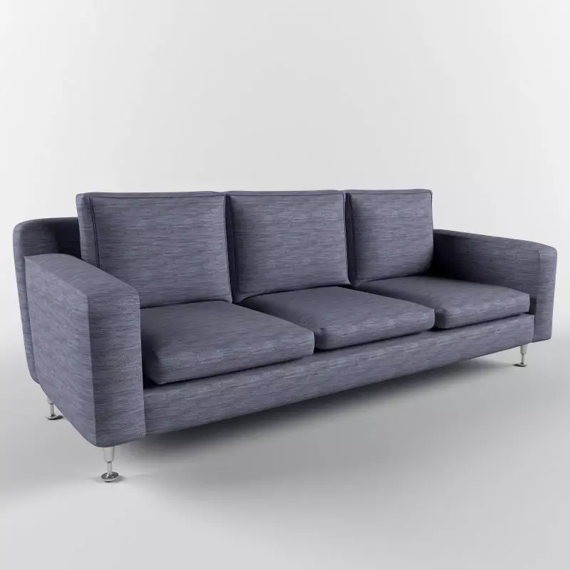 Comfy Modern Sofa 3D model_0