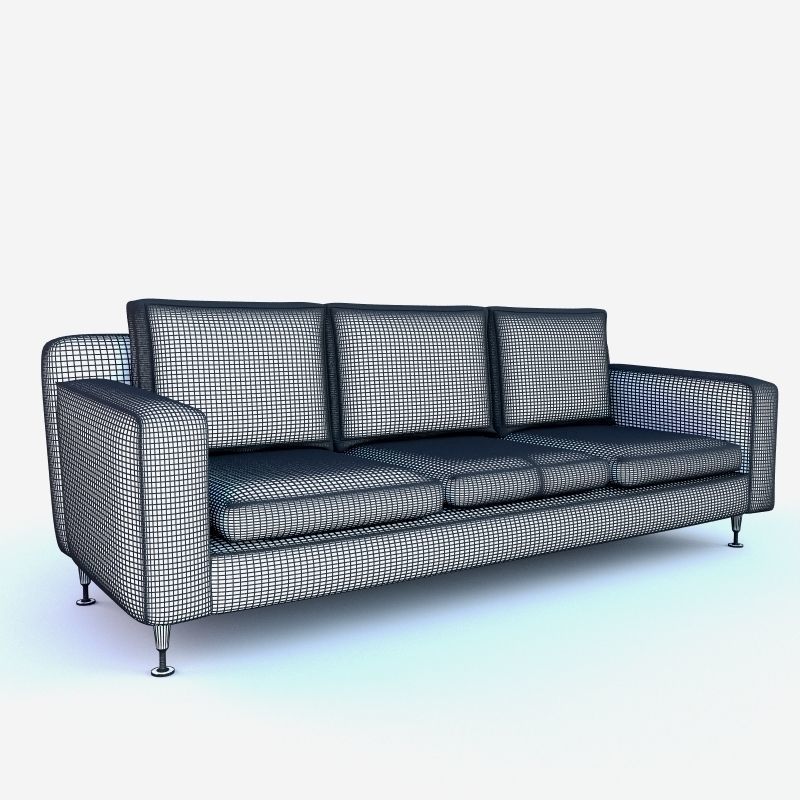 Comfy Modern Sofa 3D model_2