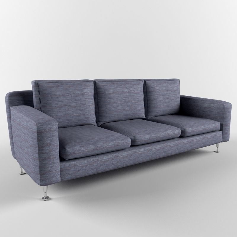 Comfy Modern Sofa 3D model_1