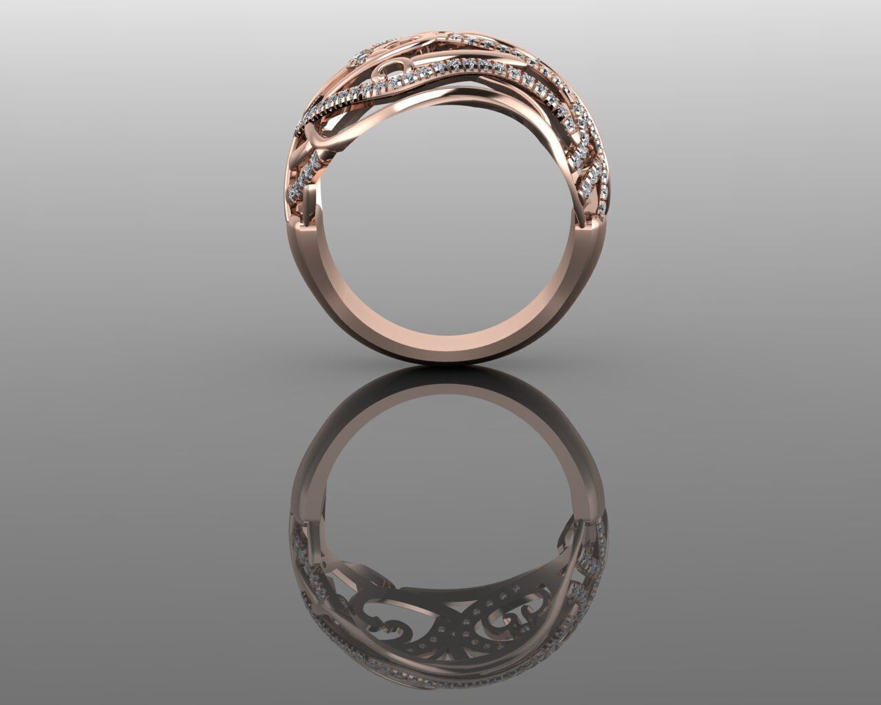 Women Ring 3D print model_16