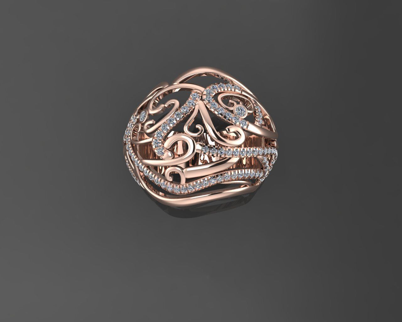 Women Ring 3D print model_18