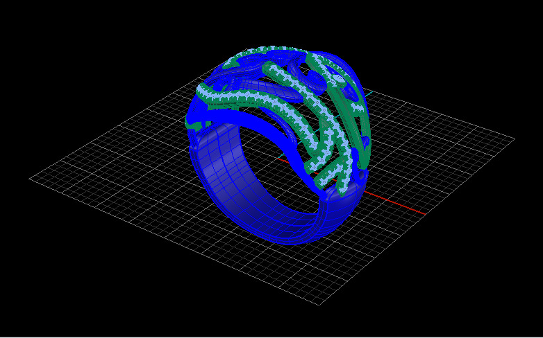 Women Ring 3D print model_35