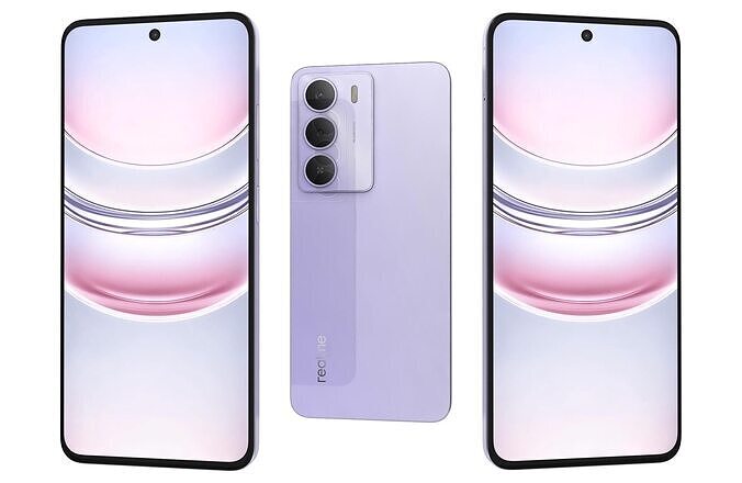Realme C73 5G Crystal Purple 3D model