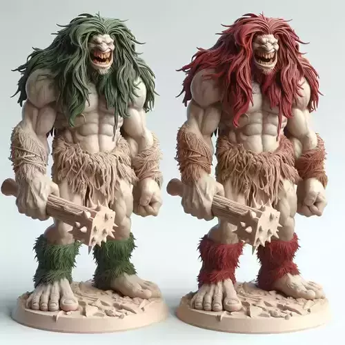 656    Malicious    Ivory    Troll   with   Club