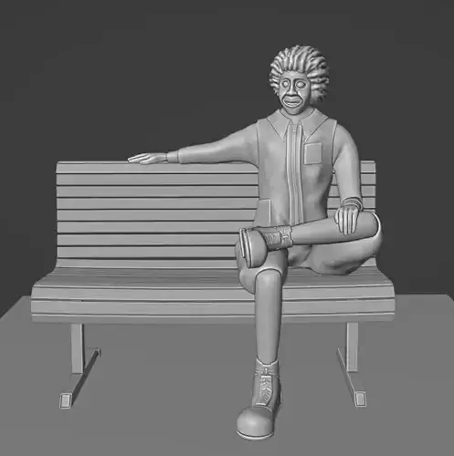 Ronald McDonald Sitting Chair 3D model