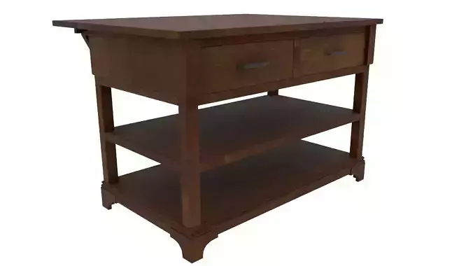 Wooden Table 3D Model