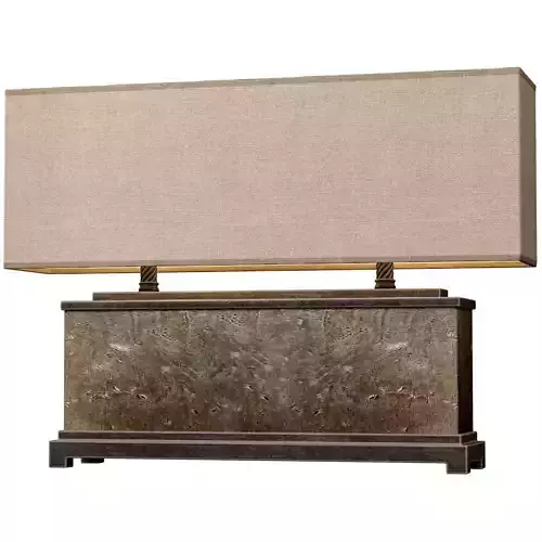 Contemporary Aged Nightstand Table Lamp in European Loft Style