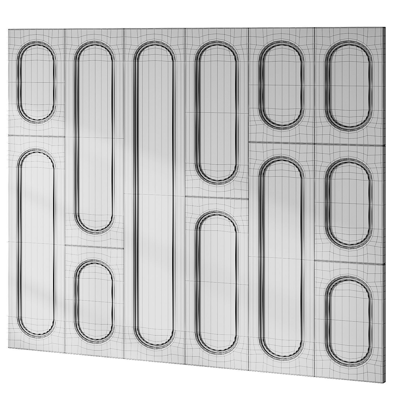 94 Headboard Wall Panel 3D model_4