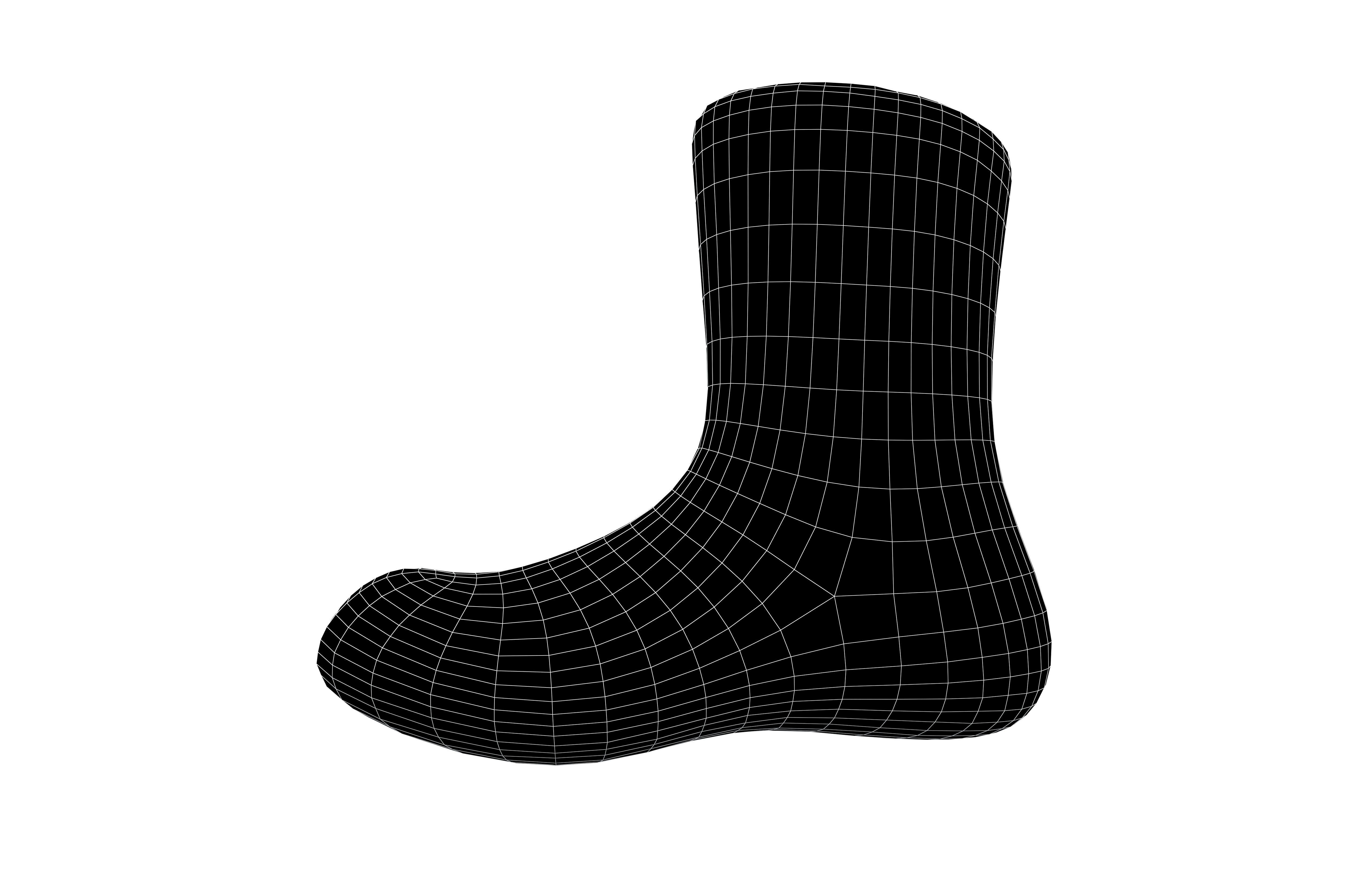 Sock Icon v2 001 Low-poly 3D model_5