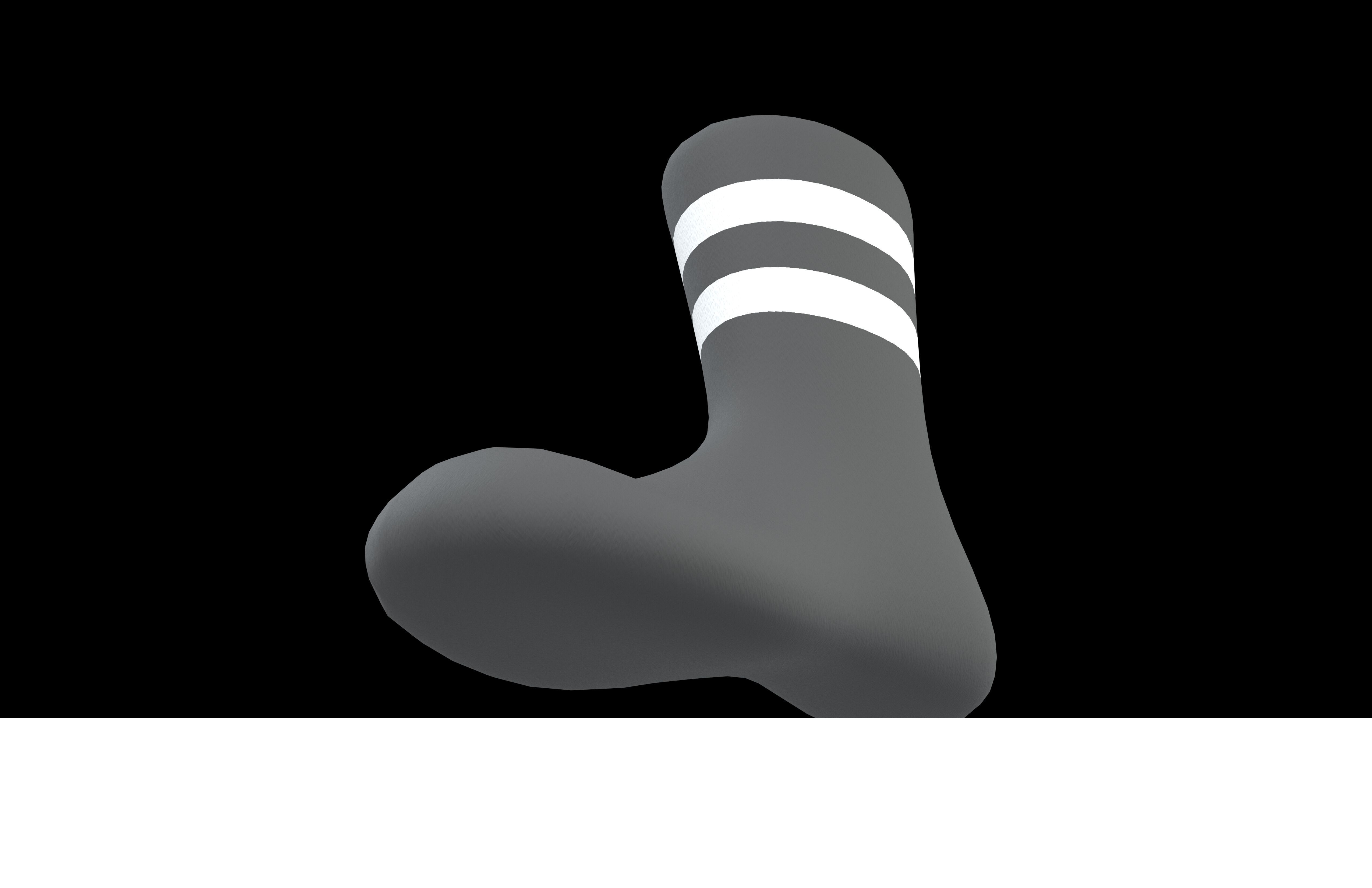 Sock Icon v2 004 Low-poly 3D model_1