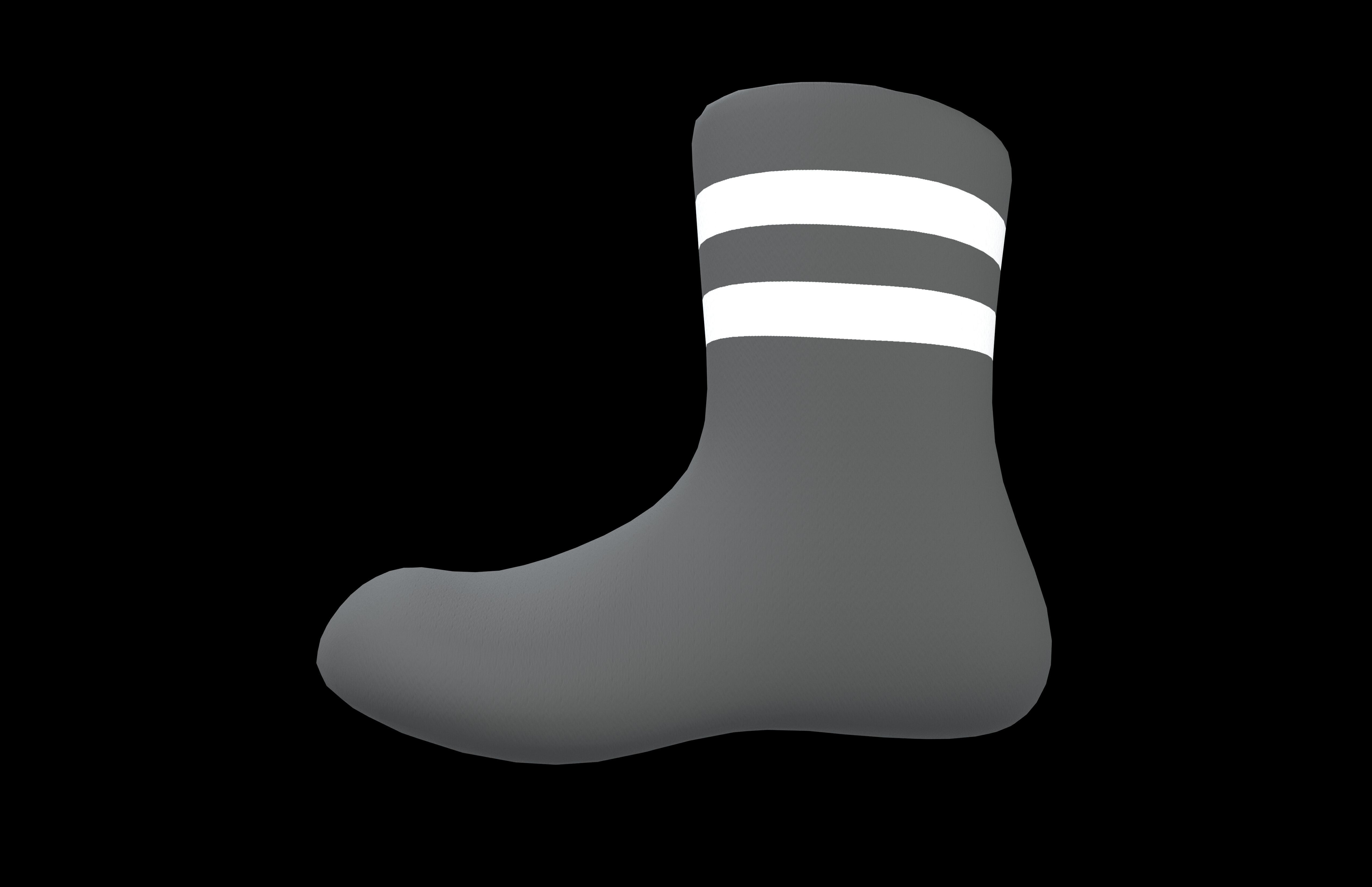 Sock Icon v2 004 Low-poly 3D model_3