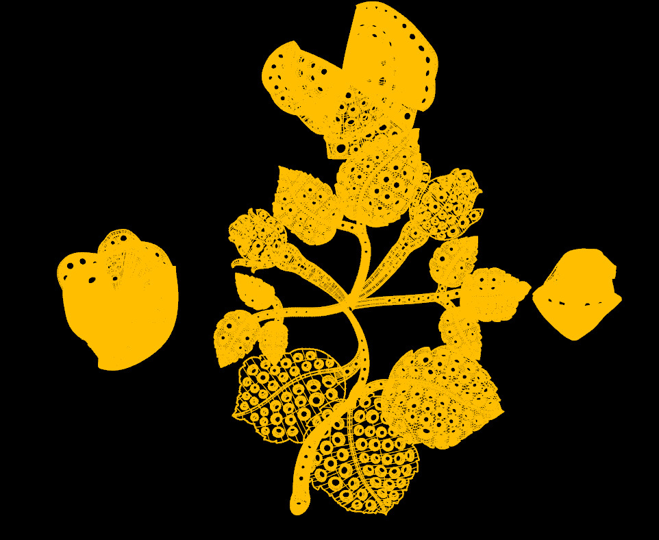 Rose pendant 3D print model_10