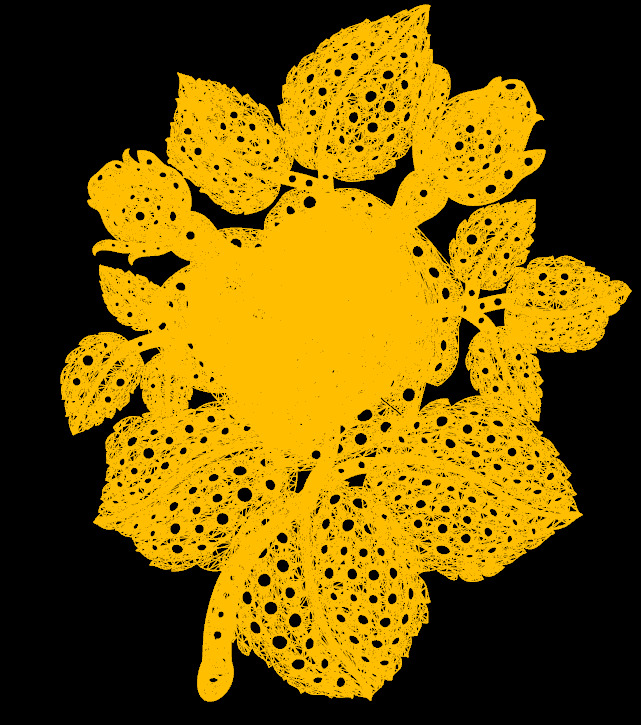 Rose pendant 3D print model_9