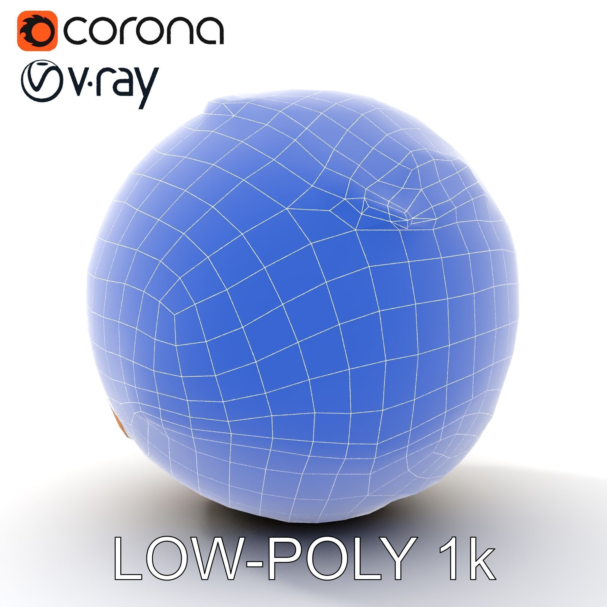 Detailed Topographic Globe Model Pack Low-poly 3D model_8