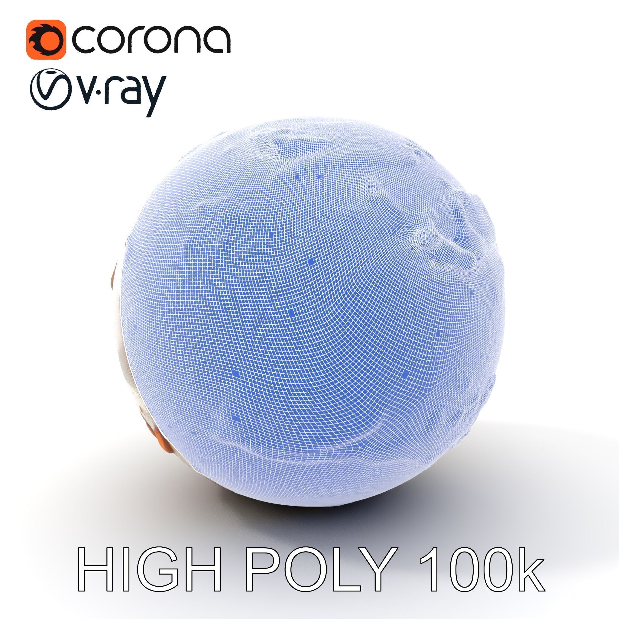 Detailed Topographic Globe Model Pack Low-poly 3D model_5