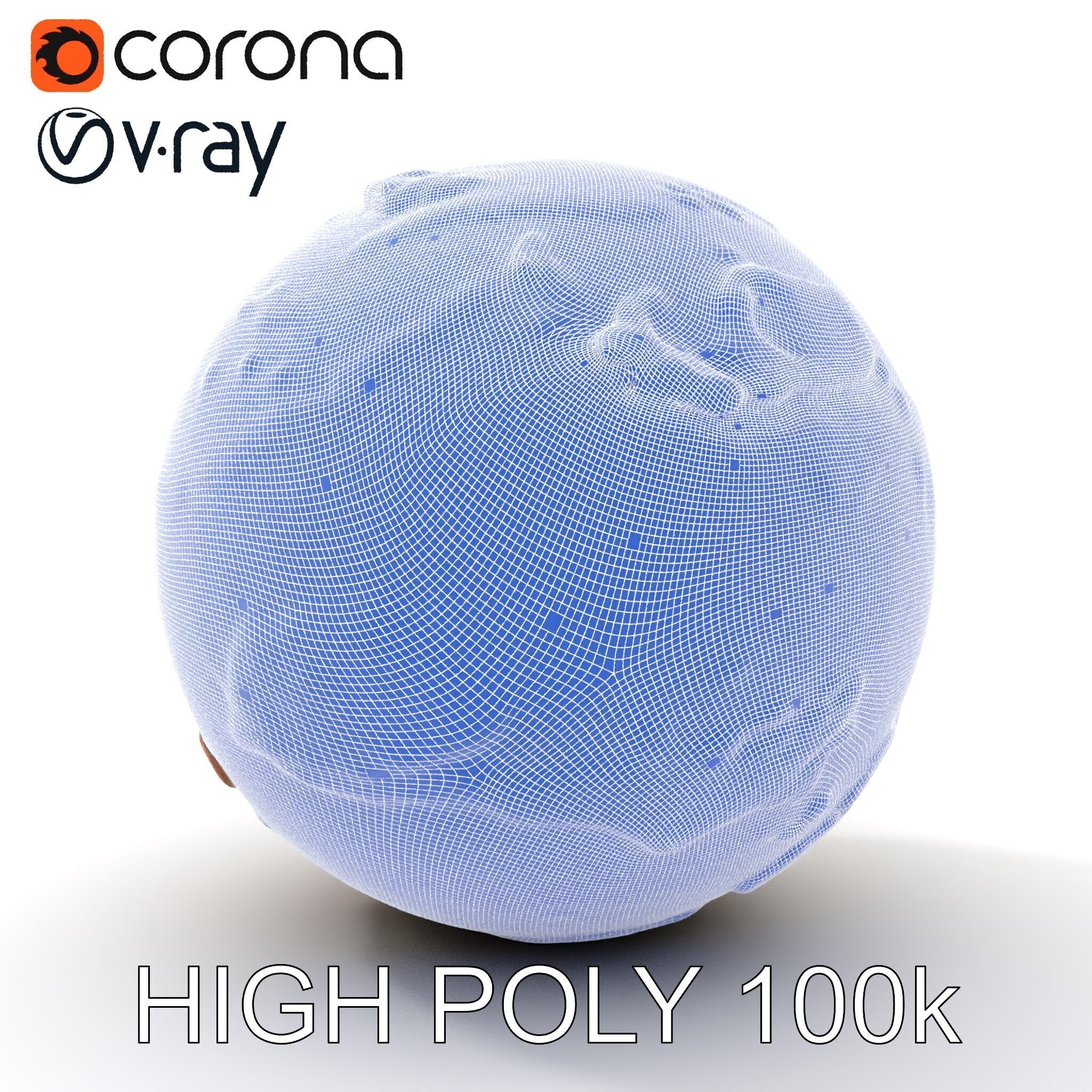 Detailed Topographic Globe Model Pack Low-poly 3D model_9