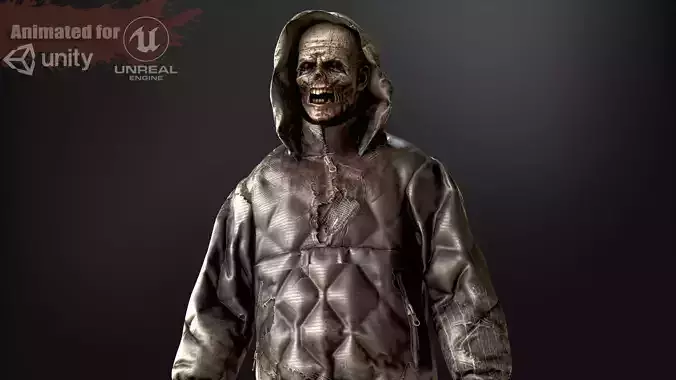 City Zombie4 Low-poly 3D model