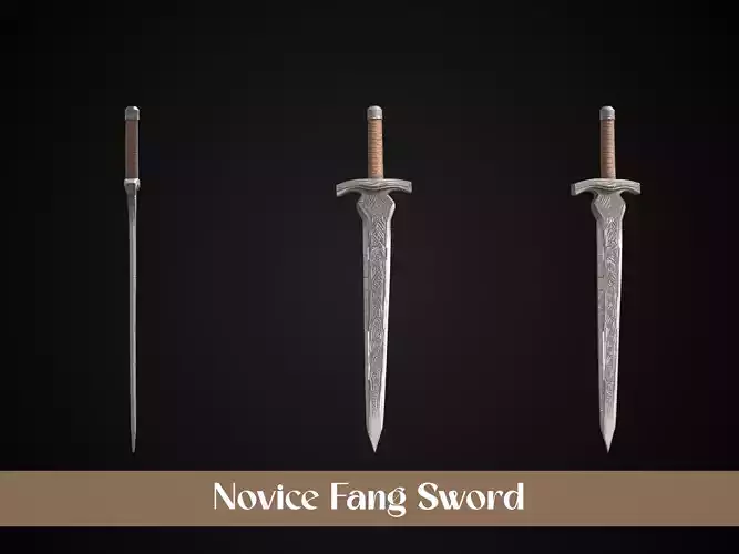 Stylized Crusader Sword - Novice Fang