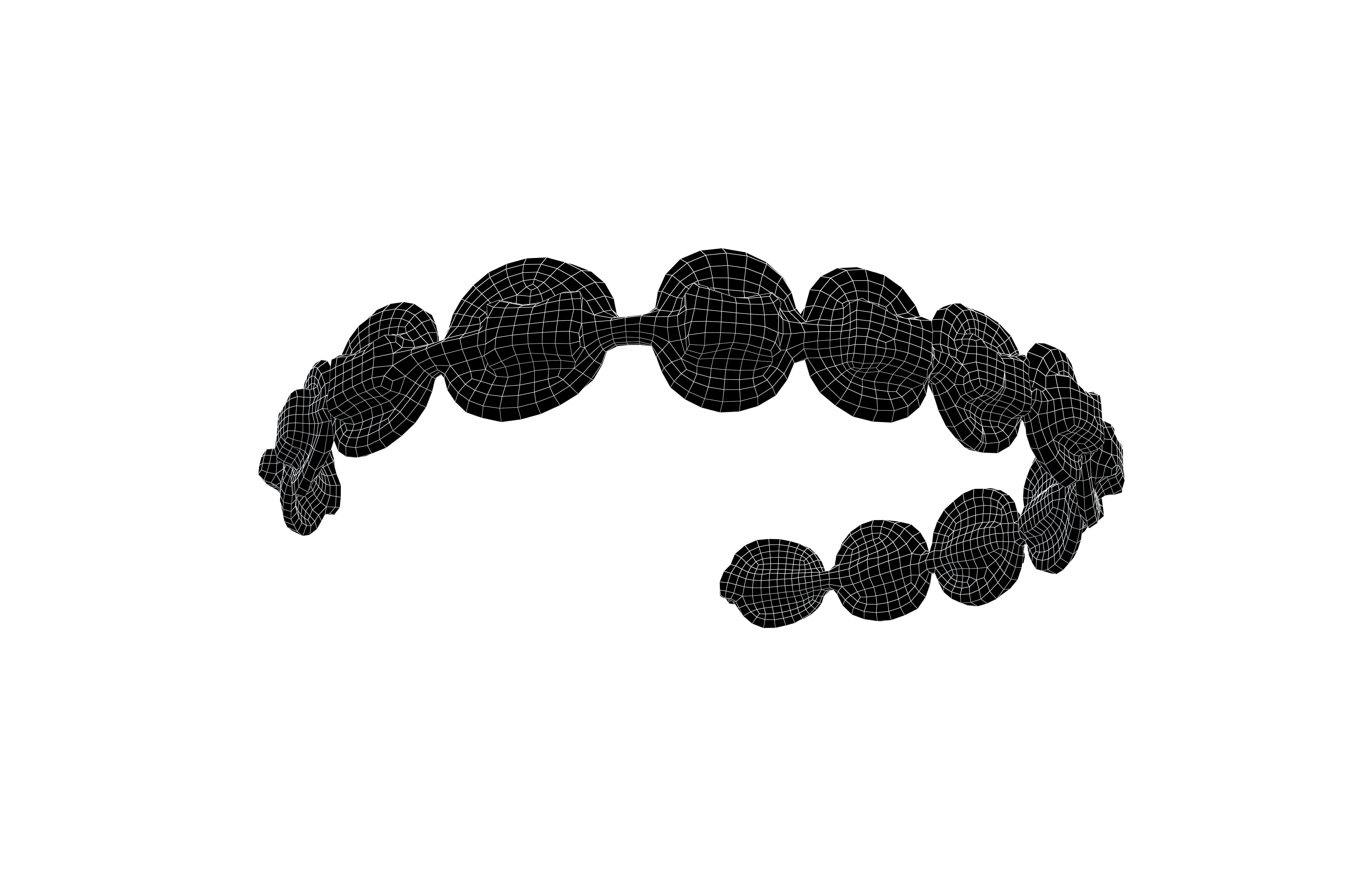 Bracelet v1 001 Low-poly 3D model_7