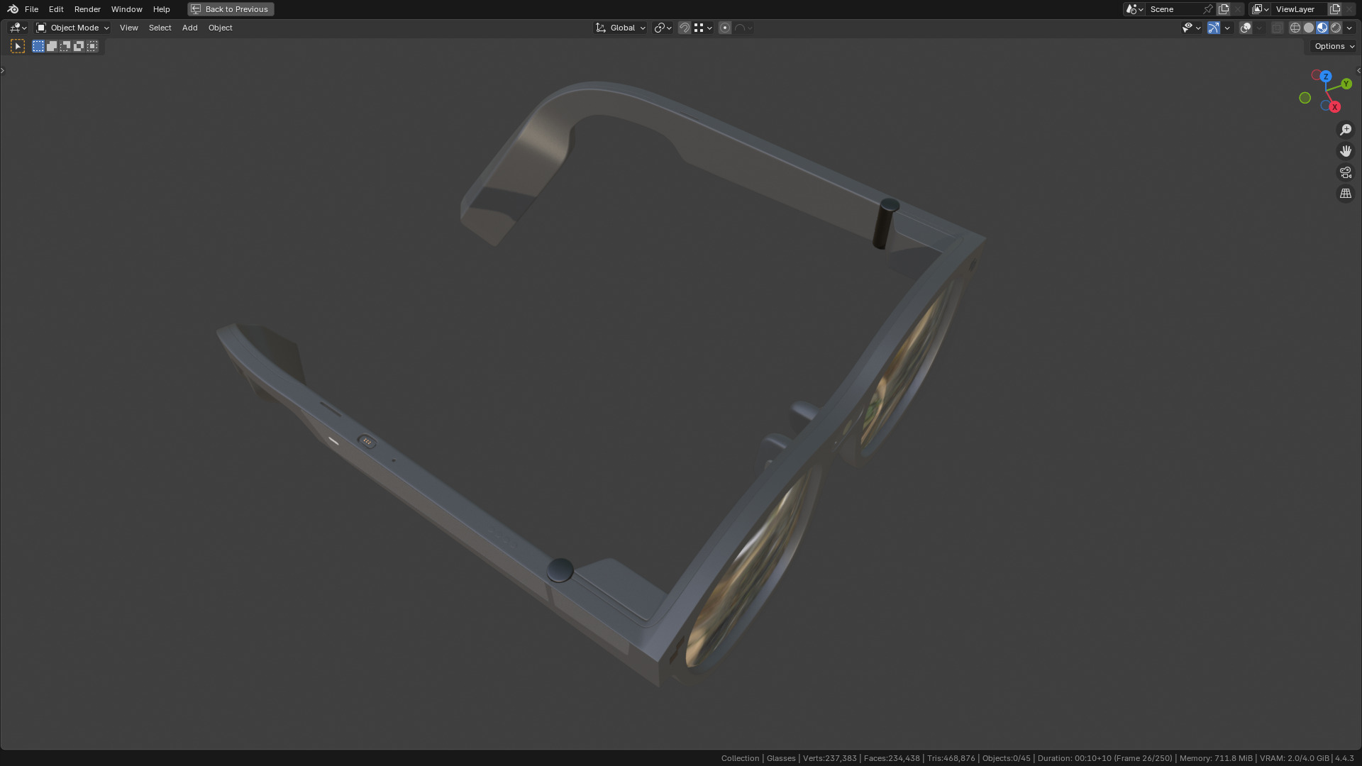 TCL Rayneo X2 AR Glasses 80 percent  similar 3D model_29