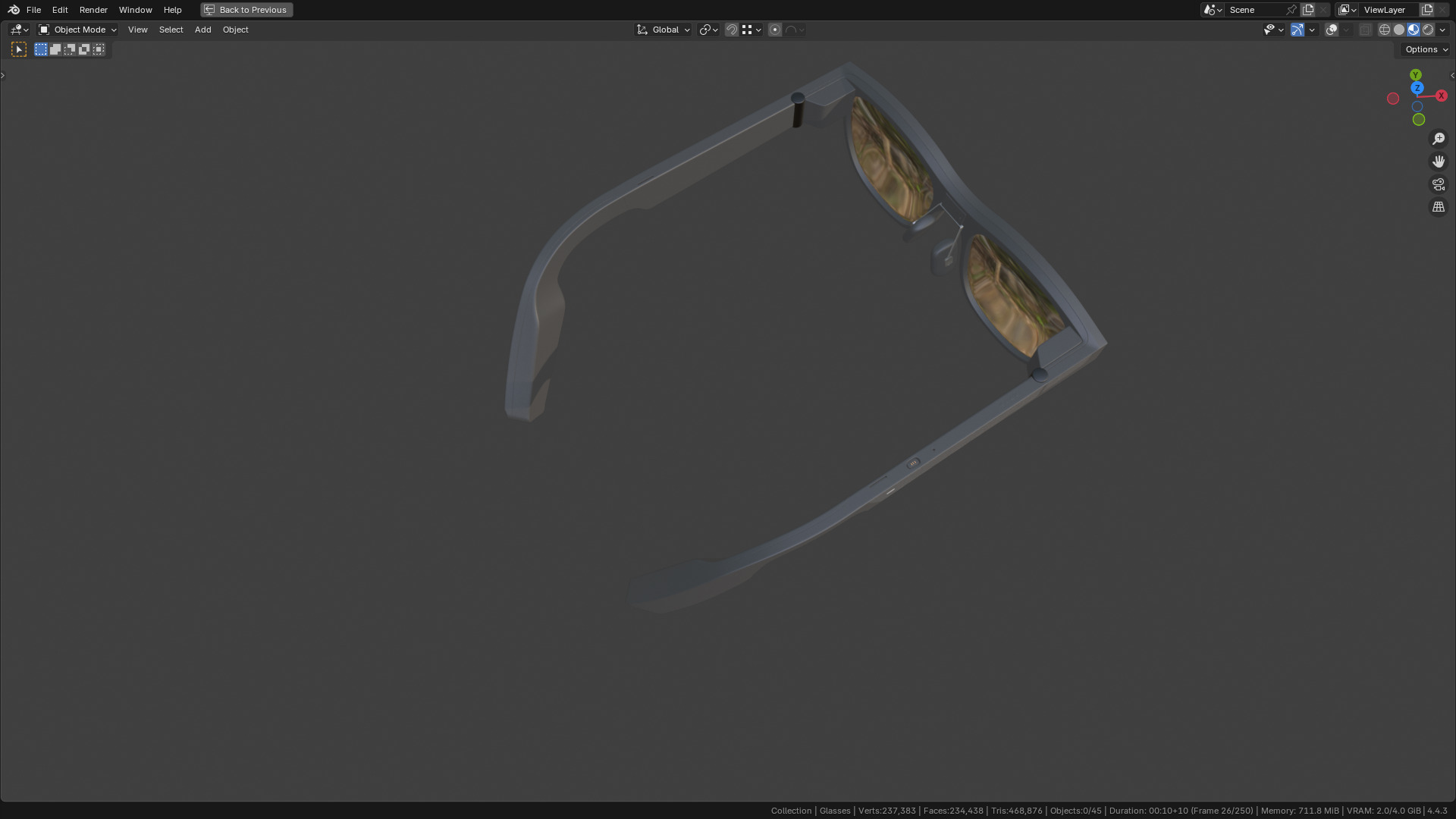 TCL Rayneo X2 AR Glasses 80 percent  similar 3D model_37