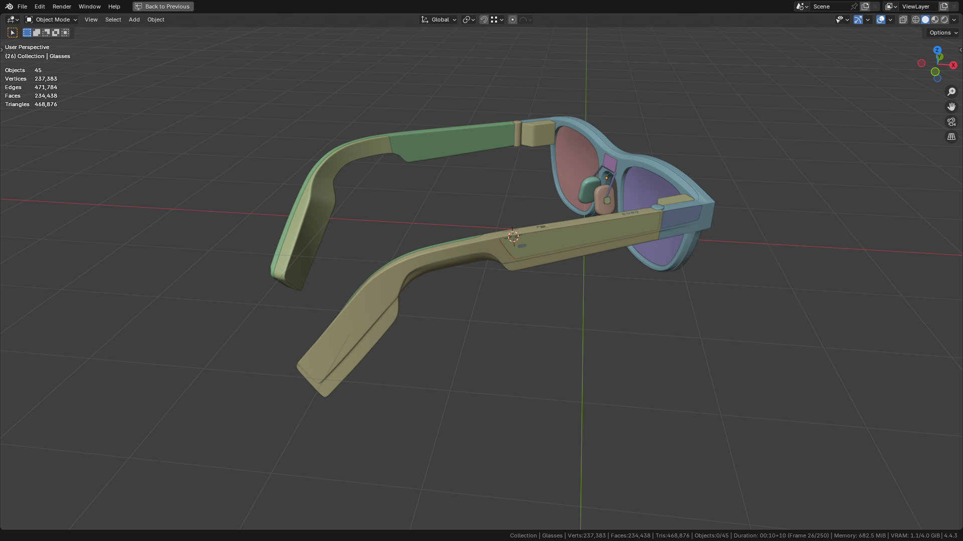 TCL Rayneo X2 AR Glasses 80 percent  similar 3D model_17