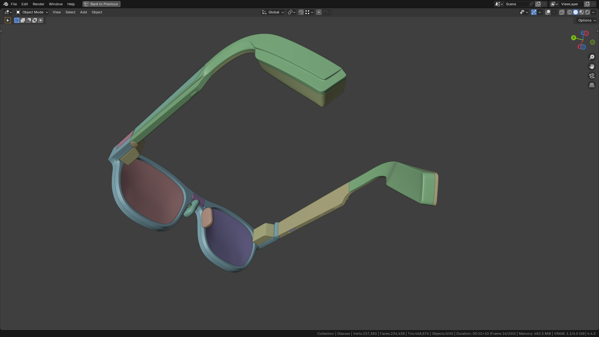 TCL Rayneo X2 AR Glasses 80 percent  similar 3D model_26