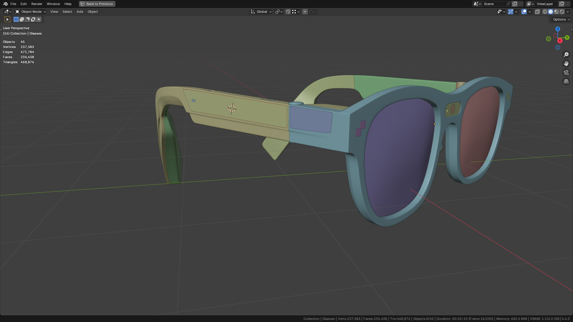 TCL Rayneo X2 AR Glasses 80 percent  similar 3D model_22