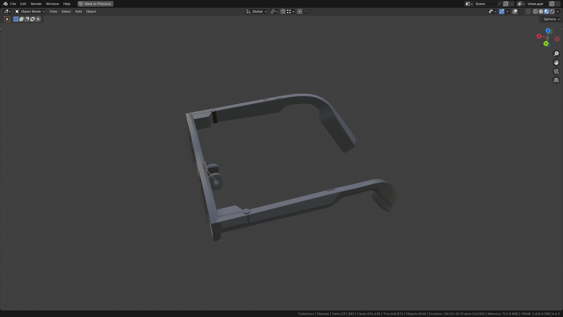 TCL Rayneo X2 AR Glasses 80 percent  similar 3D model_38