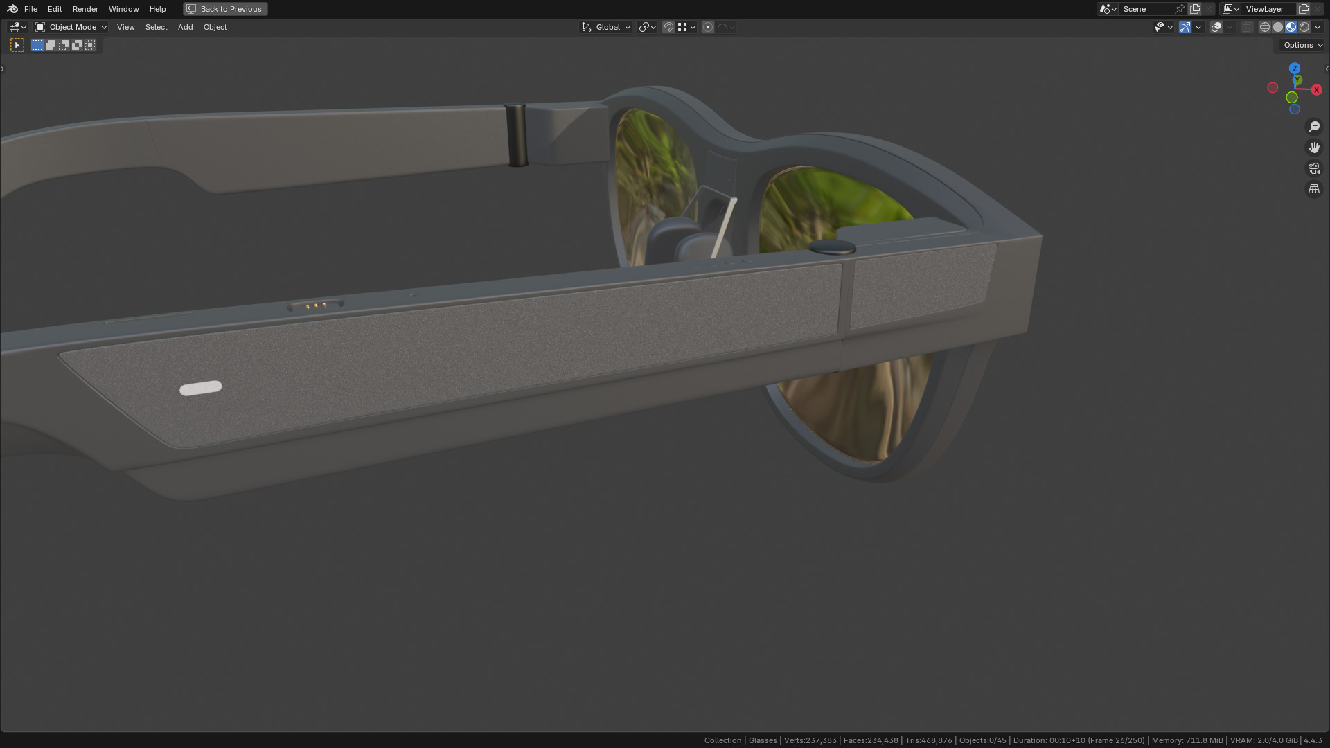 TCL Rayneo X2 AR Glasses 80 percent  similar 3D model_33