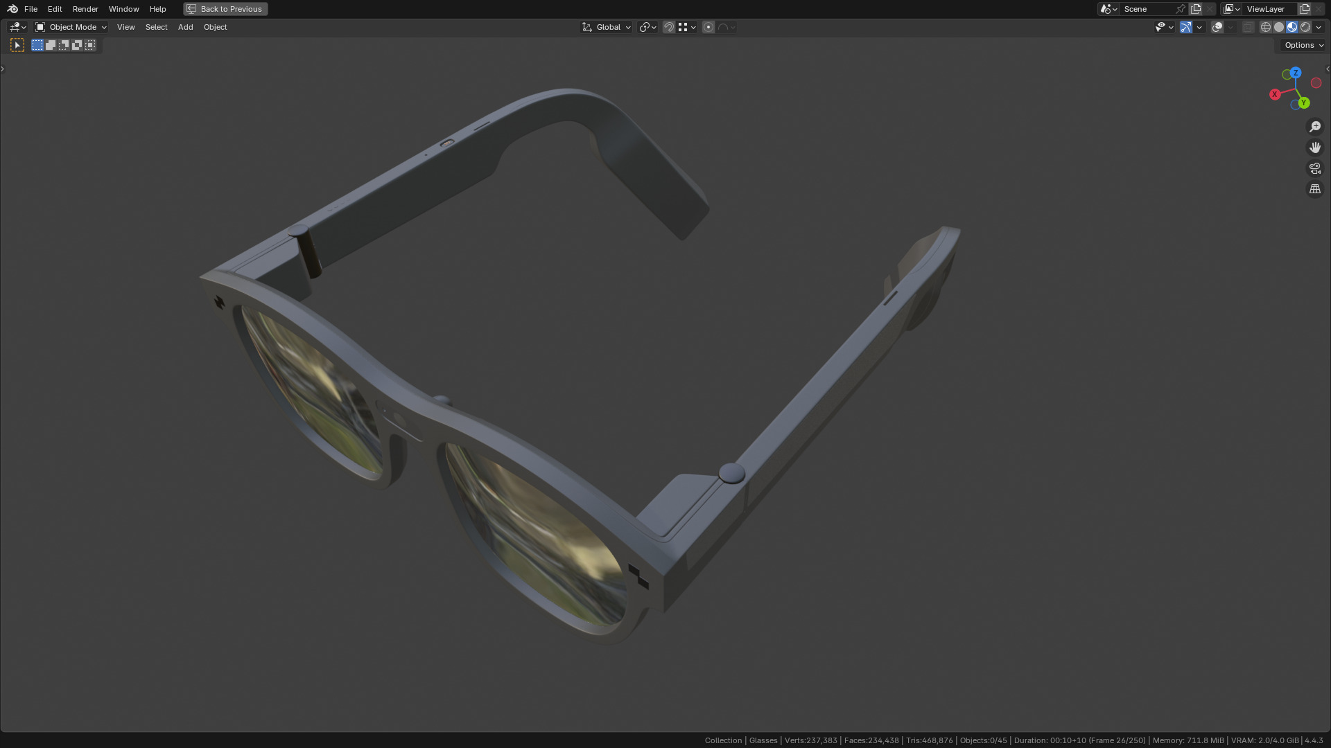 TCL Rayneo X2 AR Glasses 80 percent  similar 3D model_30