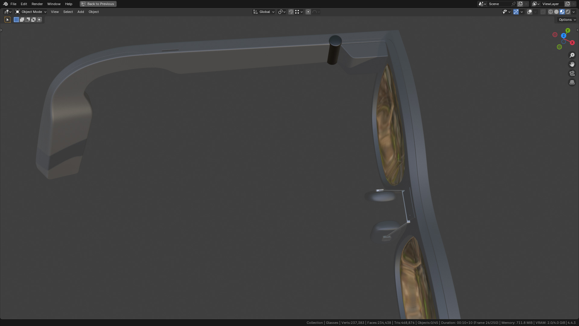 TCL Rayneo X2 AR Glasses 80 percent  similar 3D model_35