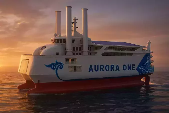 Aurora One Futuristic RoRo Passenger Ship Concept