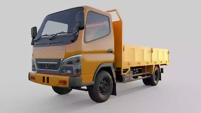 Mitsbishi Fuso flat deck truck