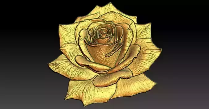 7 Rose CNC Relief Model