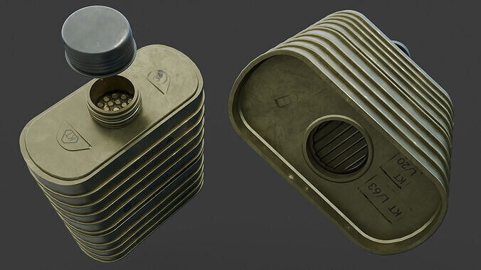 E-014 Filter Low-poly 3D model