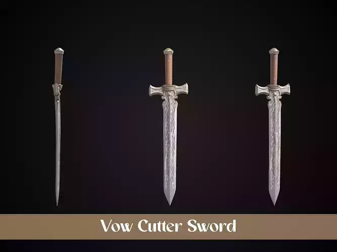 Stylized Crusader Sword - Vow Cutter