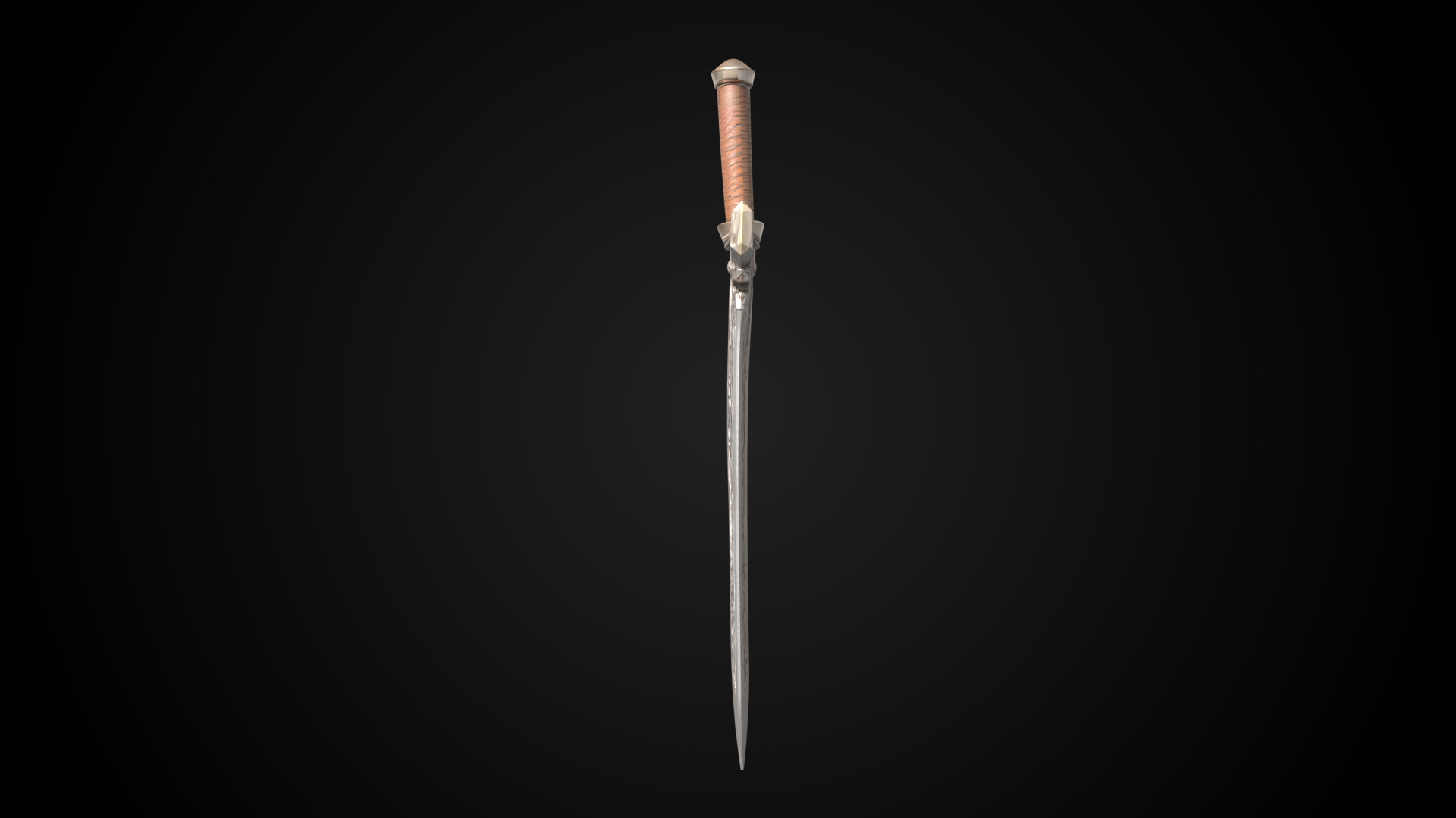 Stylized Sword - Crusader Blade Vow Cutter - Game Ready 3D model_6