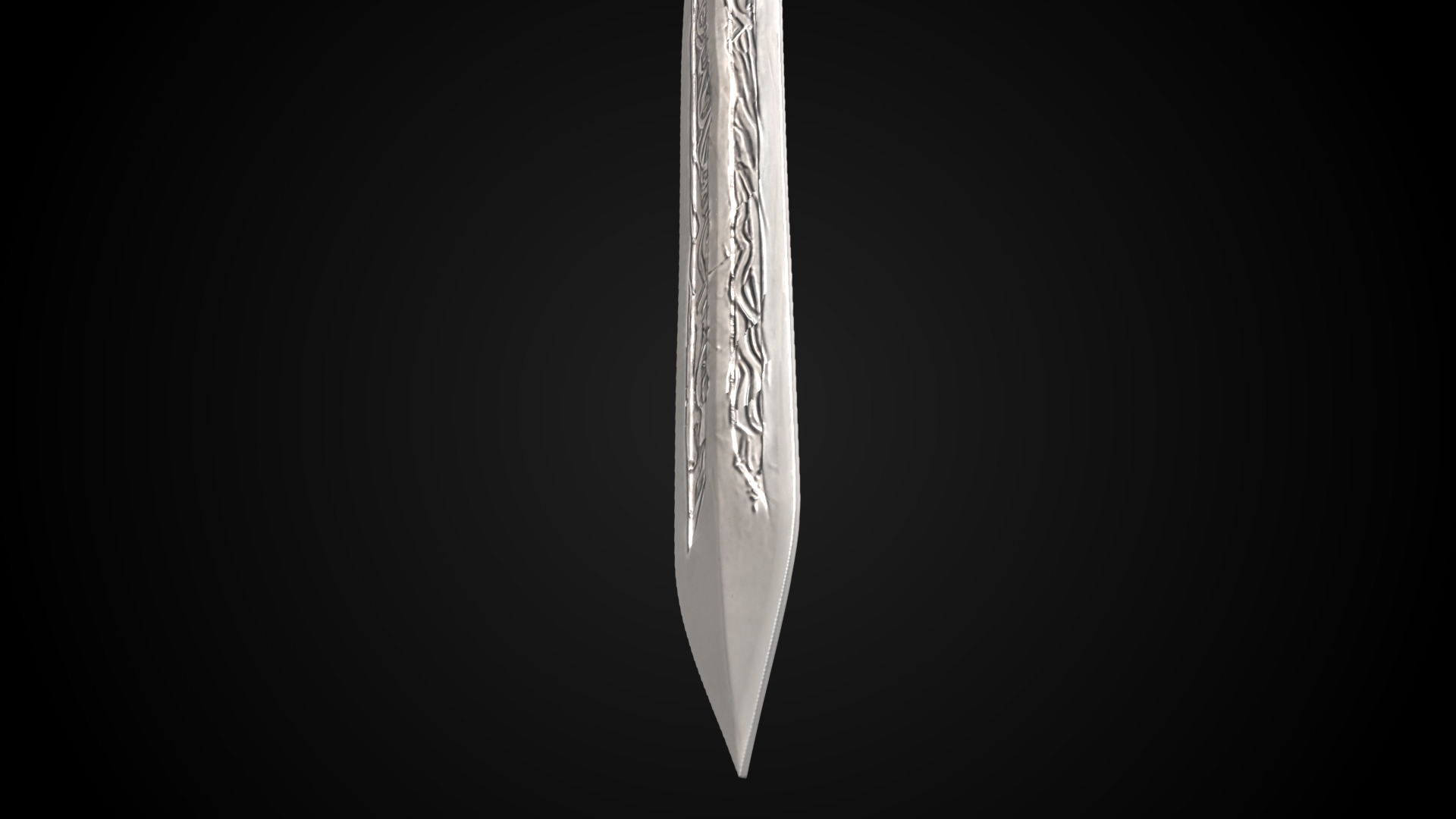 Stylized Sword - Crusader Blade Vow Cutter - Game Ready 3D model_10