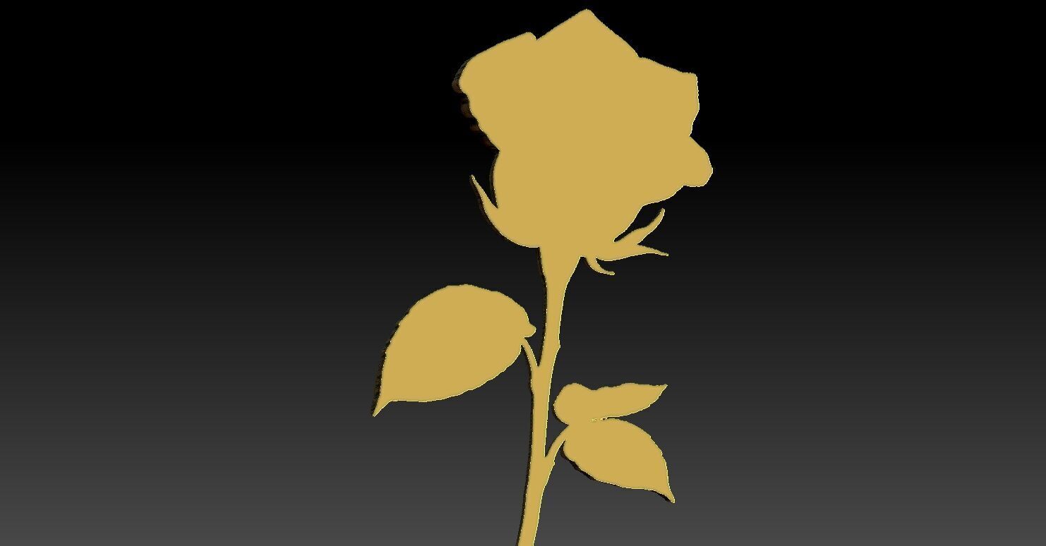 11 Rose CNC Relief Model 3D print model_4