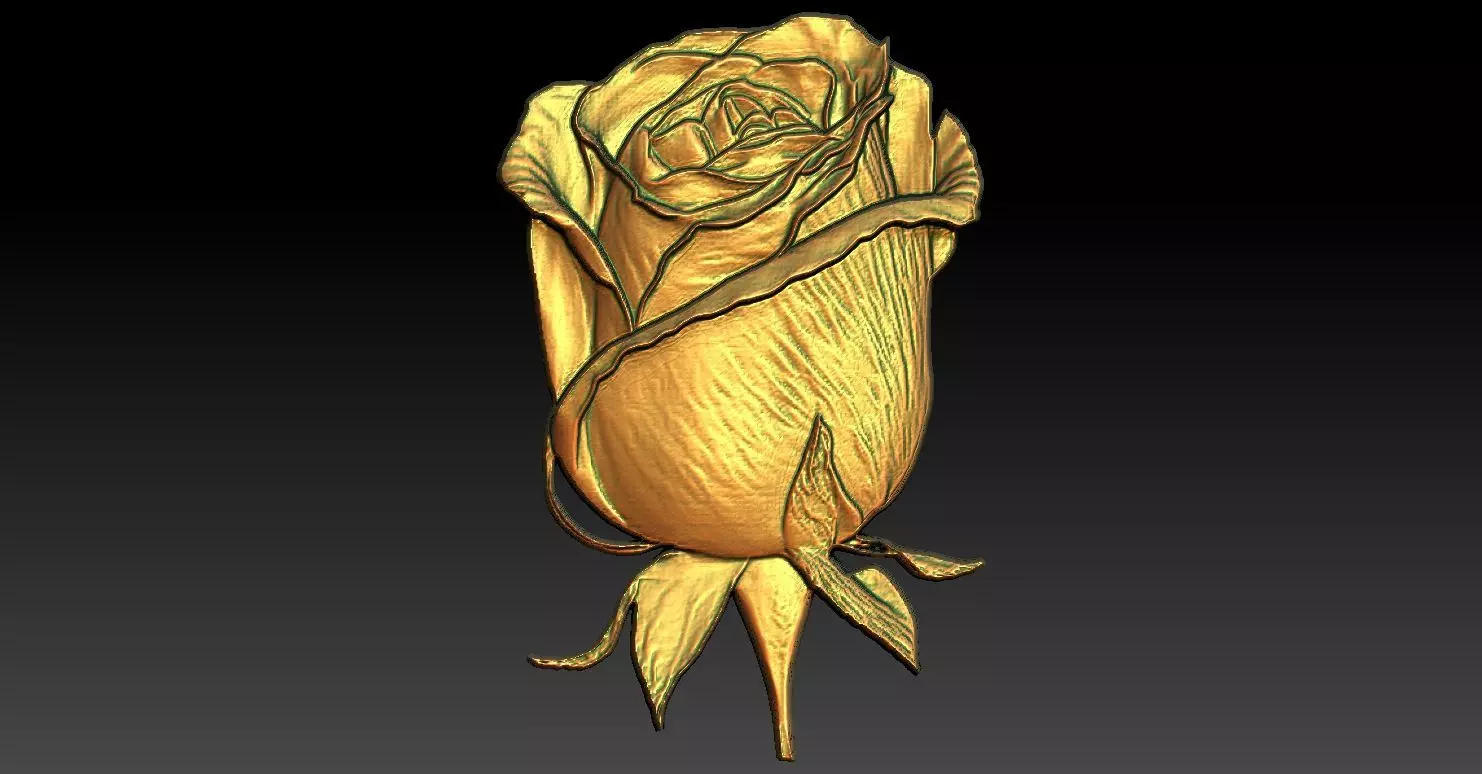 12 Rose CNC Relief Model 3D print model_0