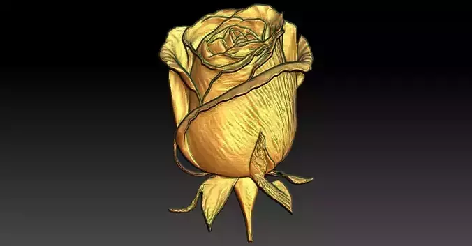 12  Rose CNC Relief Model