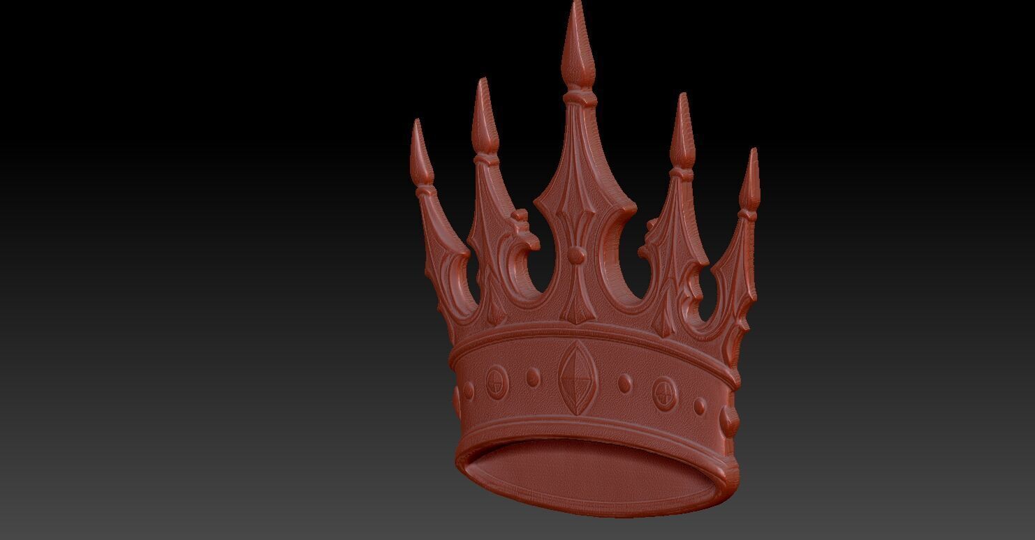 1 CROWN CNC Relief Model 3D print model_5
