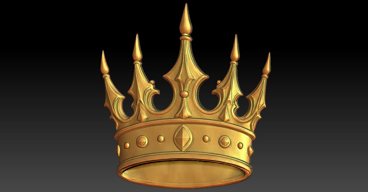 1 CROWN CNC Relief Model 3D print model_2