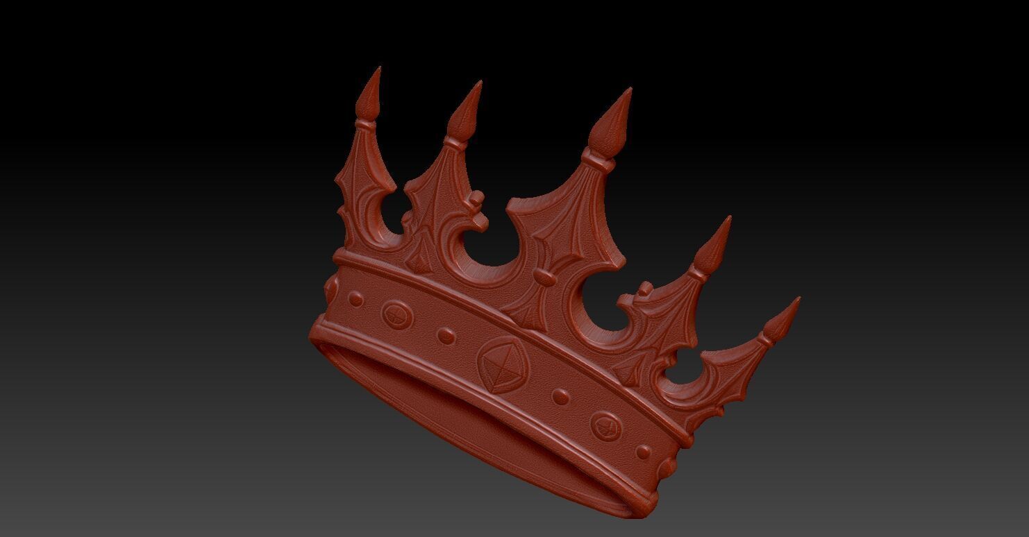 1 CROWN CNC Relief Model 3D print model_7