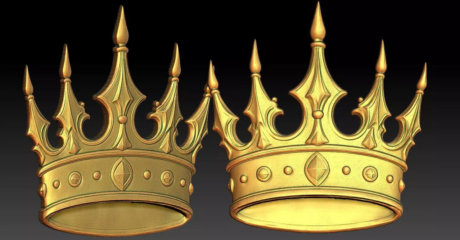 1 CROWN CNC Relief Model 3D print model_0