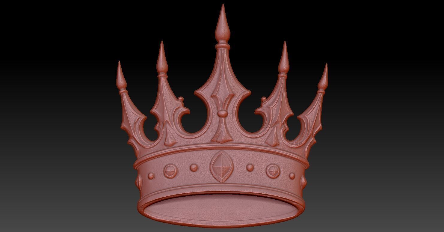 1 CROWN CNC Relief Model 3D print model_3