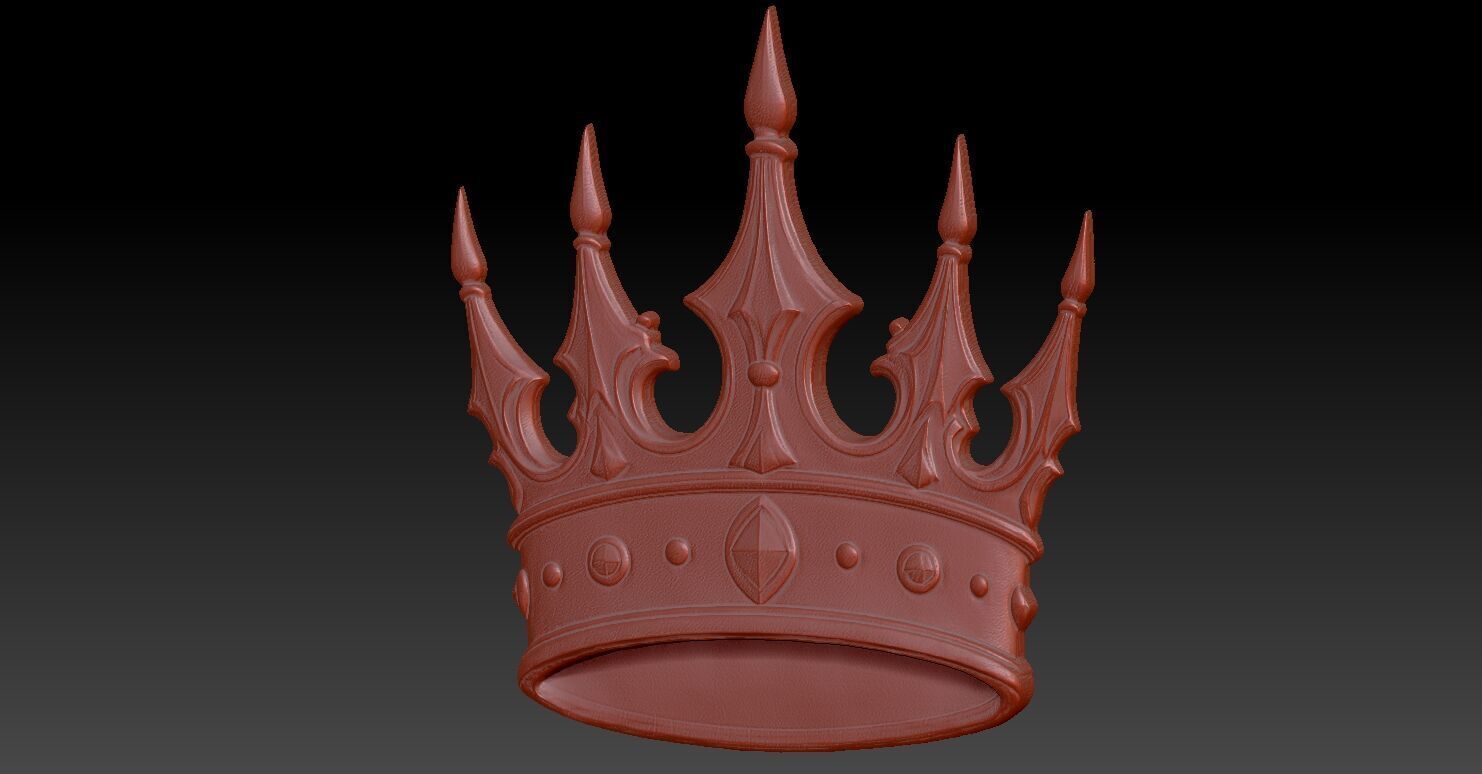1 CROWN CNC Relief Model 3D print model_4