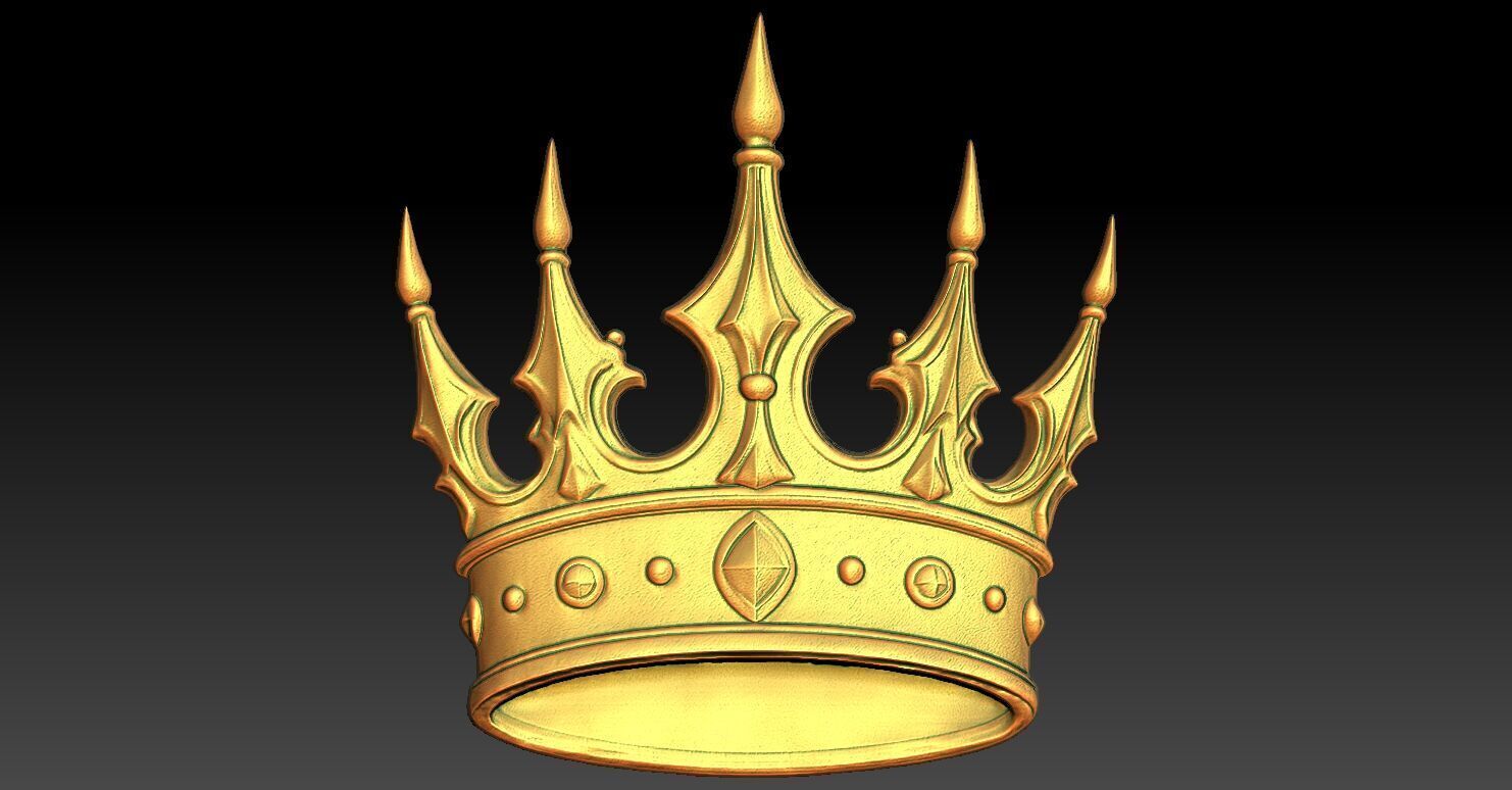 1 CROWN CNC Relief Model 3D print model_1