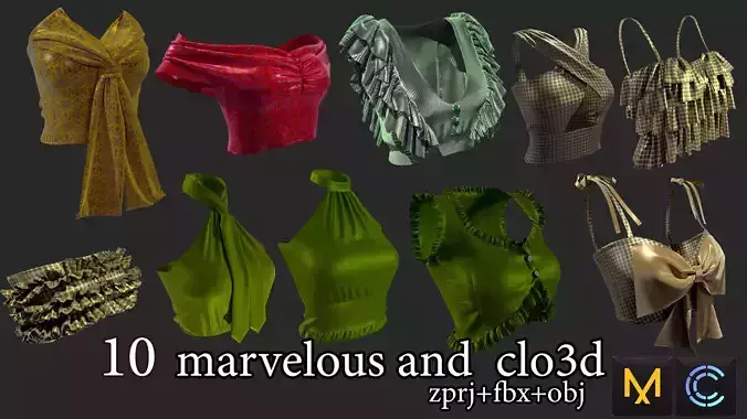 Gaming clothing collection at Marvelous Designer  vol 6